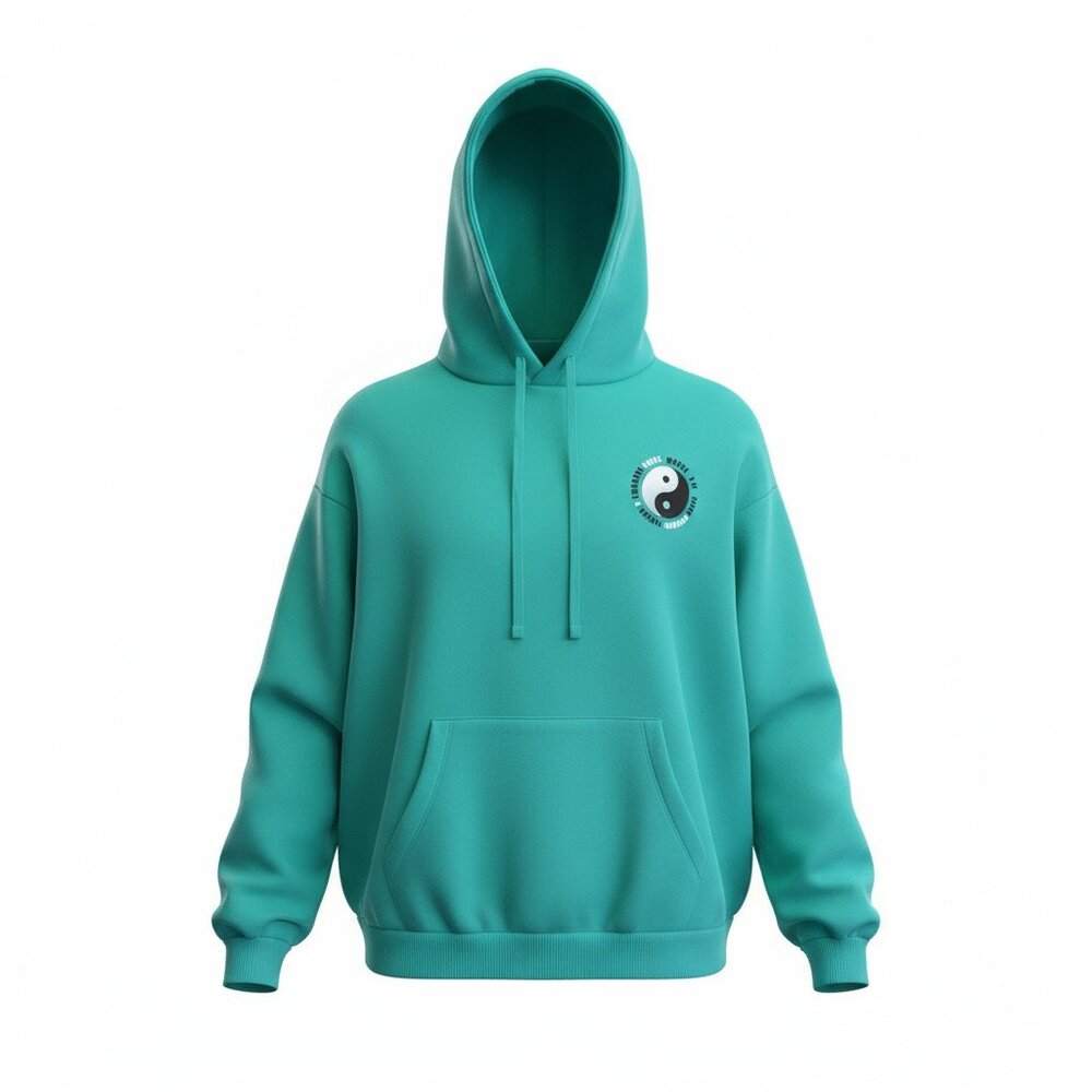 Yin Yang 3XL Oversized Fit Hoodie with Pockets